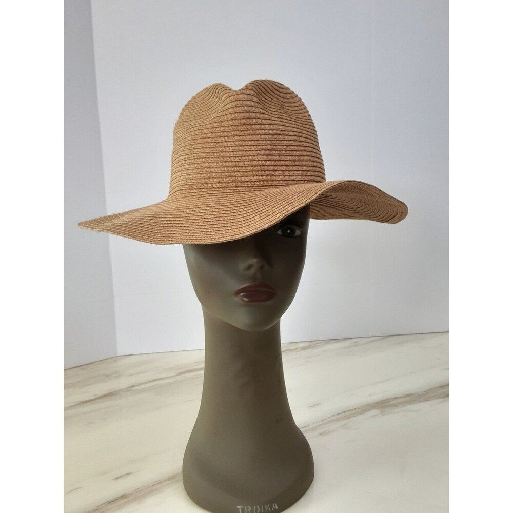 MADEWELL Packable Mesa Woven Straw Fedora Hat Size S/M